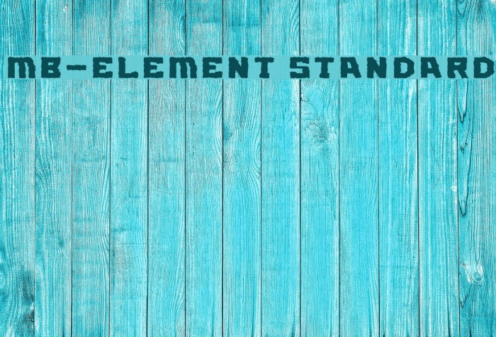 MB-Element Standard Font examples
