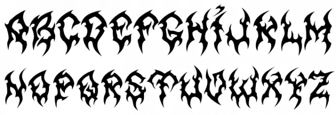 MB Forever Raw Font Litere mari