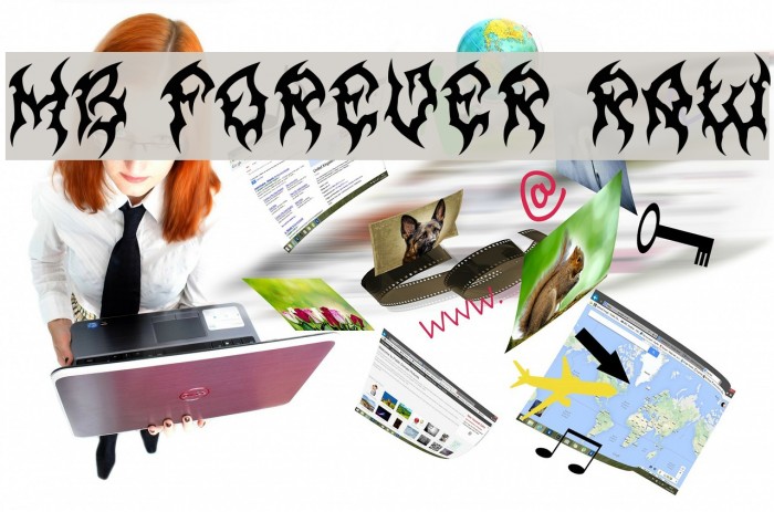 MB Forever Raw Font examples