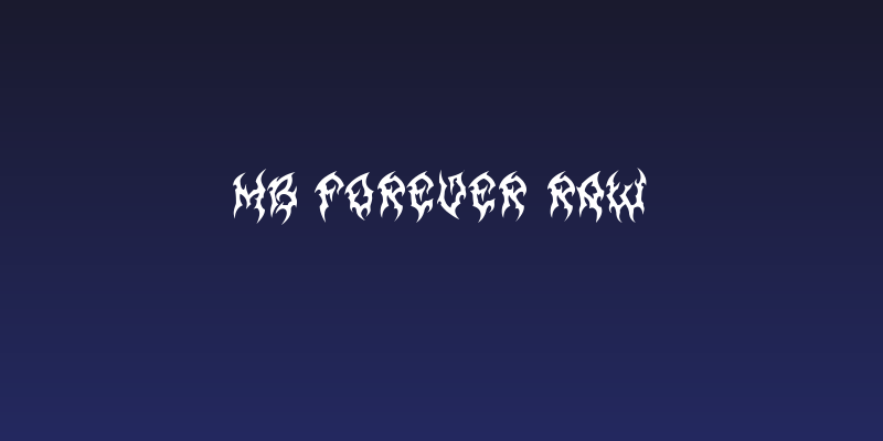 MB Forever Raw Social Header