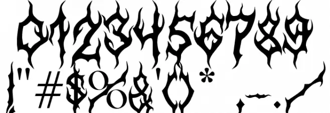 MB-GothicDawn 字体 其它煤焦