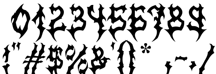MB-Graveyard_Designs フォント その他の文字