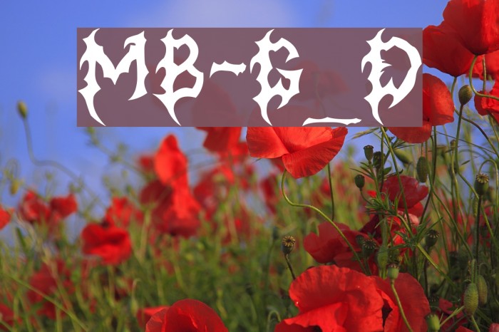 MB-Graveyard_Designs フォント examples