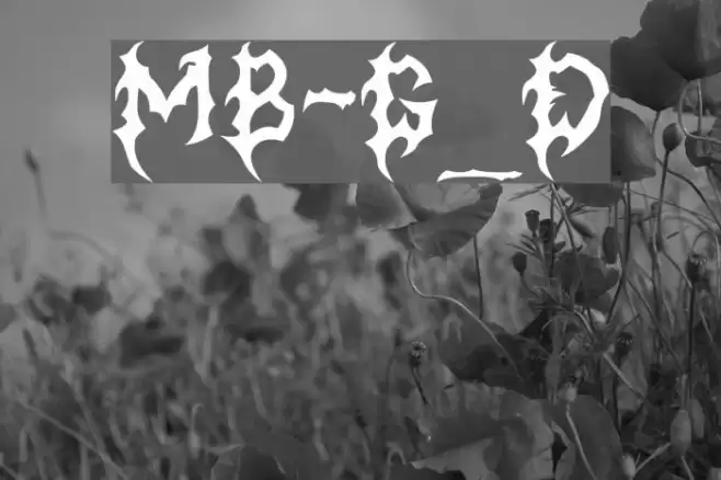 MB-Graveyard_Designs フォント examples