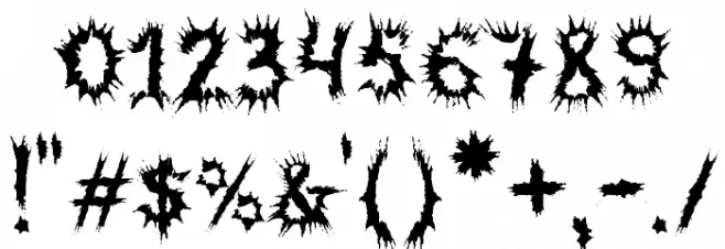 MB-HorrorHouse Font OTHER CHARS