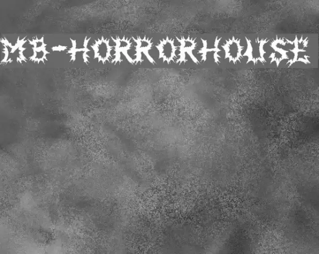 MB-HorrorHouse Font examples