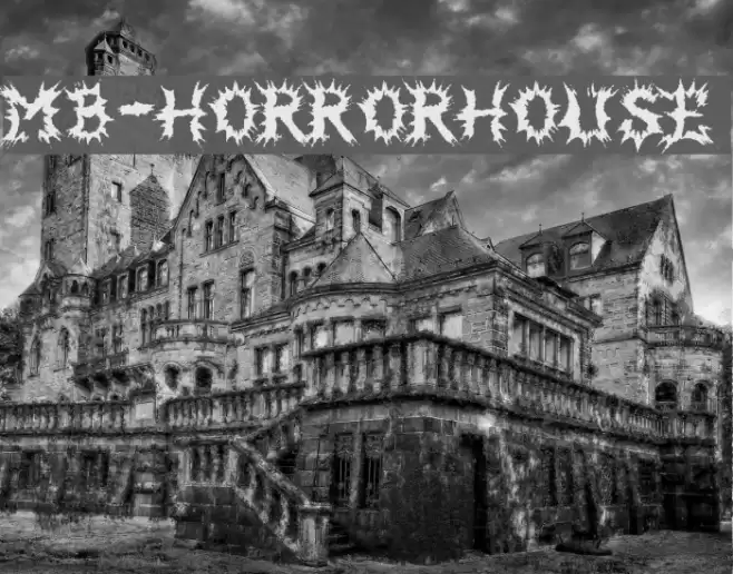 MB-HorrorHouse Font examples