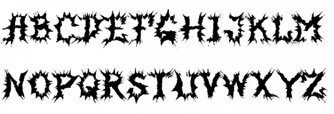 MB-HorrorHouse Font LOWERCASE