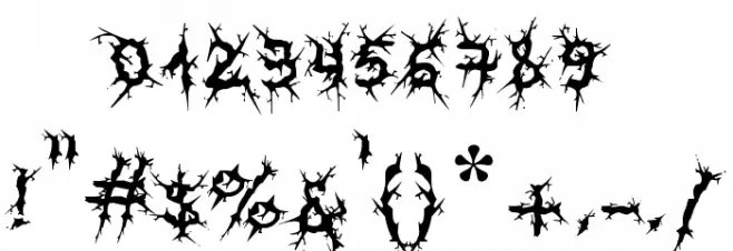 MB-Real Grinder Font OTHER CHARS