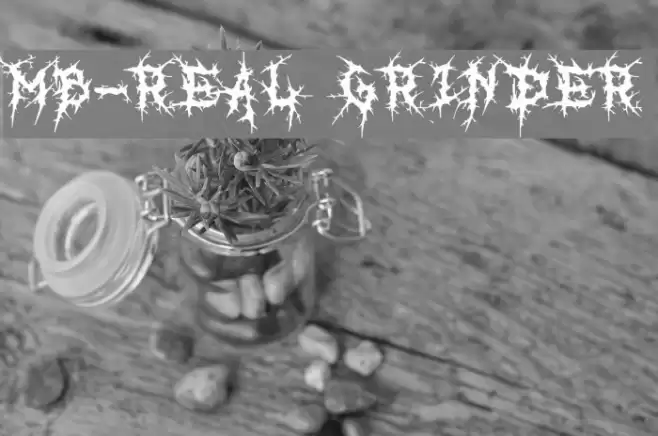 MB-Real Grinder Font examples