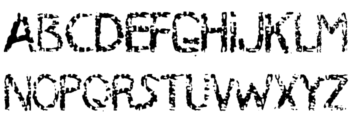 MB-RustyIron Font LOWERCASE