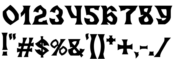 MB Slavonic Minsk Fuentes OTROS CHARS