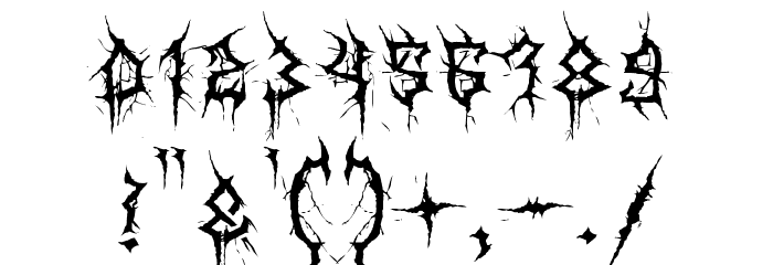 MB Thin Worms Font OTHER CHARS