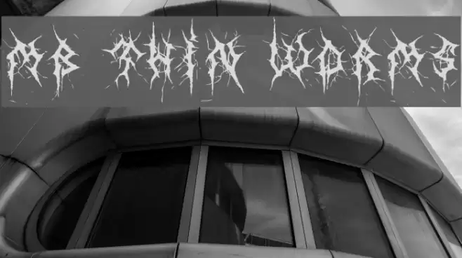 MB Thin Worms Font examples