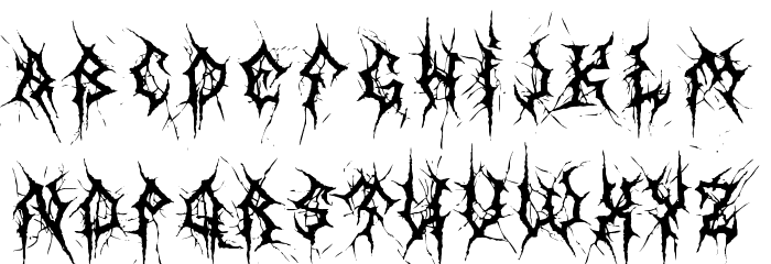 MB Thin Worms Font LOWERCASE