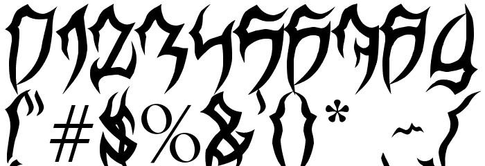 MB TyranT Font OTHER CHARS