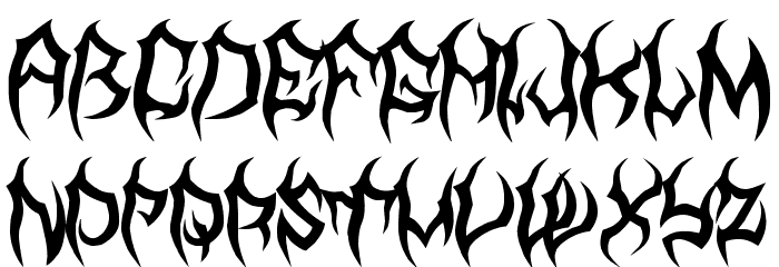 MB TyranT Font LOWERCASE