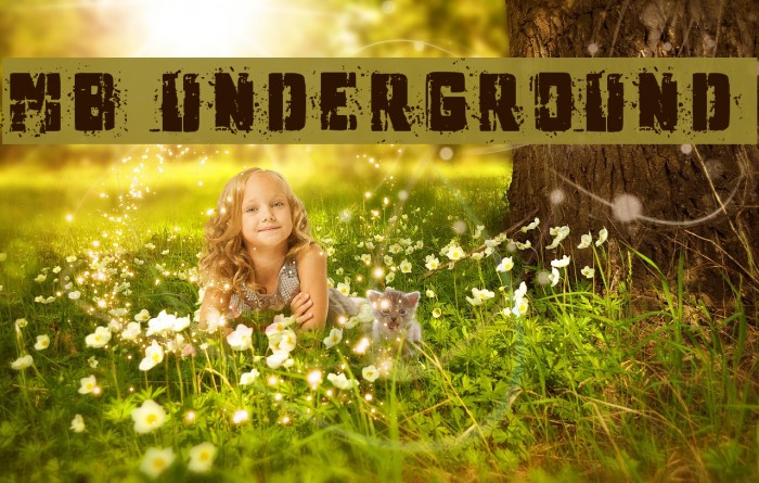MB Underground Font examples