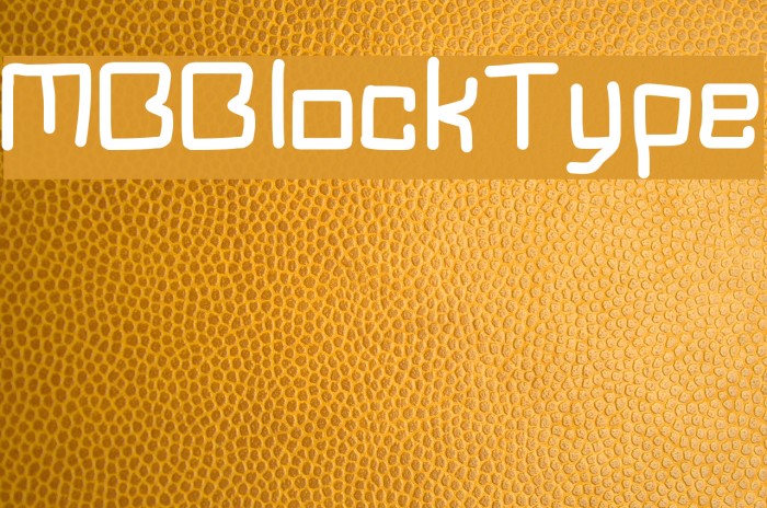 MBBlockType Font examples