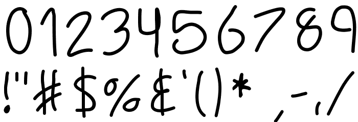 MBChickenScratch Font OTHER CHARS