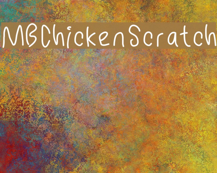 MBChickenScratch Font examples