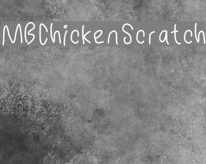MBChickenScratch Font examples