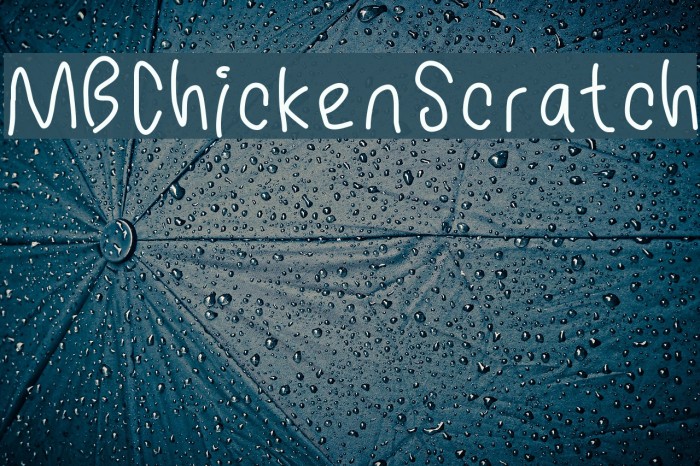 MBChickenScratch Font examples