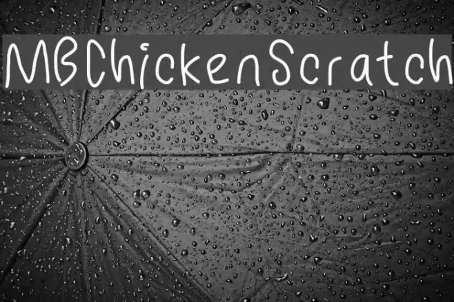 MBChickenScratch Font examples
