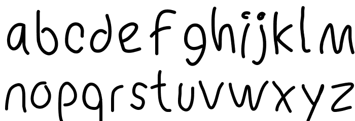 MBChickenScratch Font LOWERCASE