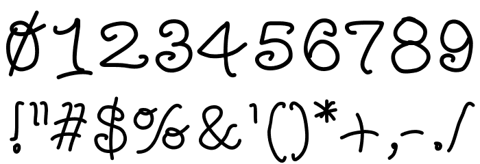 MBFunScript Font OTHER CHARS