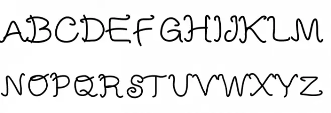 MBFunScript फ़ॉन्ट अपरकेस