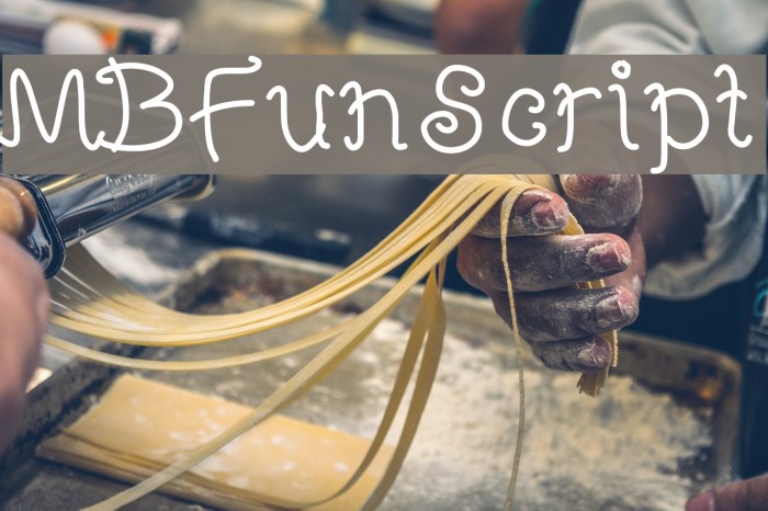 MBFunScript Font examples