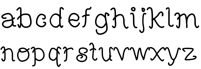 MBFunScript Font LOWERCASE