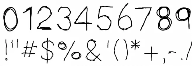 MBScribbles Font OTHER CHARS
