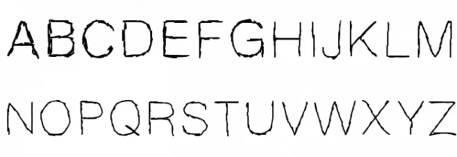 MBScribbles フォント 大文字