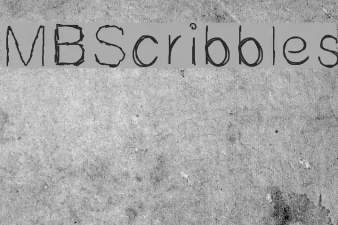 MBScribbles Font examples