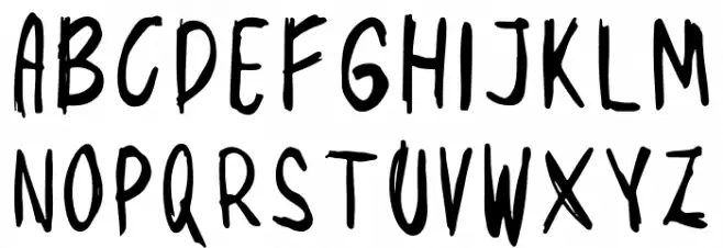 Mbak-Mbik 1 Hitam Schriftart Groß