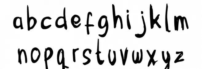 Mbak-Mbik 1 Hitam Schriftart Kleinbuchstaben
