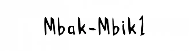 Mbak-Mbik 1  नि: शुल्क फ़ॉन्ट्स डाउनलोड