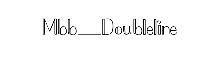 Mbb_Doubleline  नि: शुल्क फ़ॉन्ट्स डाउनलोड