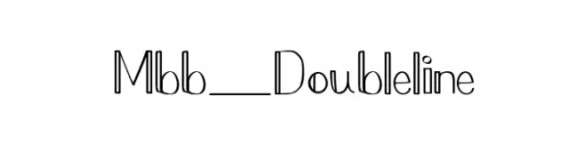 Mbb_Doubleline  Frei Schriftart Herunterladen