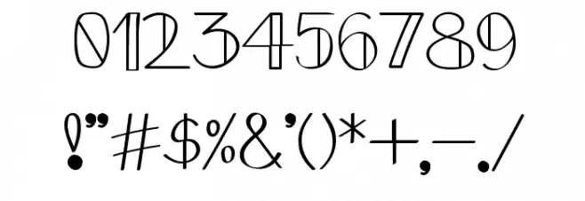 Mbb_Doubleline Font OTHER CHARS