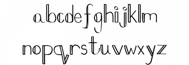 Mbb_Doubleline خط أحرف صغيرة