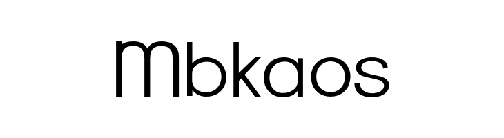 Mbkaos  font caratteri gratis