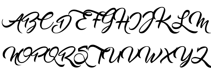 Mbuhya Schriftart Groß