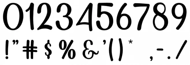 mbak Endang Font OTHER CHARS