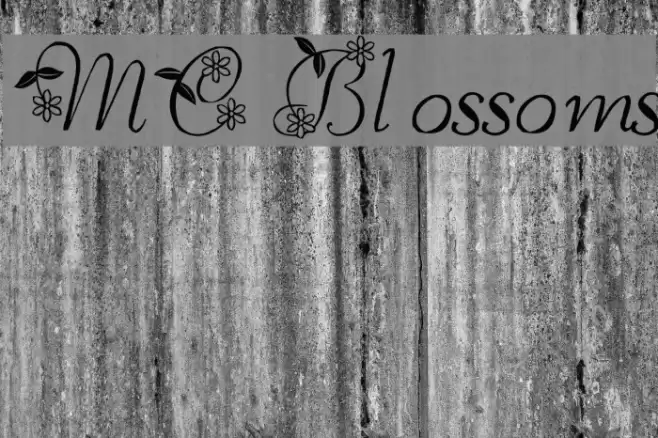 MC Blossoms Font examples