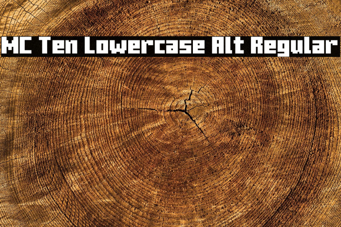 MC Ten Lowercase Alt Regular Example 3