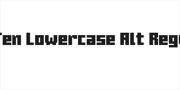 MC Ten Lowercase Alt Regular Logo