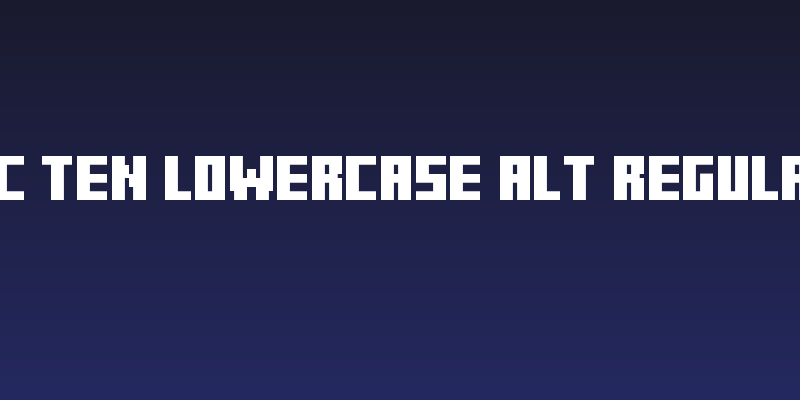 MC Ten Lowercase Alt Regular Social Header